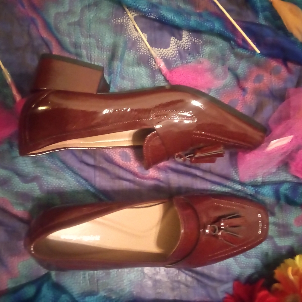 Easy Spirit Women's Drew Loafers,  Dark Red Patent Leather 10M - Picture 15 of 16